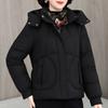 Plus Size L-5XL Middle Age Female Coat Winter Jackets Hooded Loose Thick Warm Women Parkas