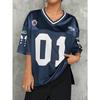 Estate Uomo e Donna N.22 Maglietta Sportiva Scollo a V Larga Traspirante Asciugatura Rapida Maglia Maglia da Calcio Yuki Tsunoda
