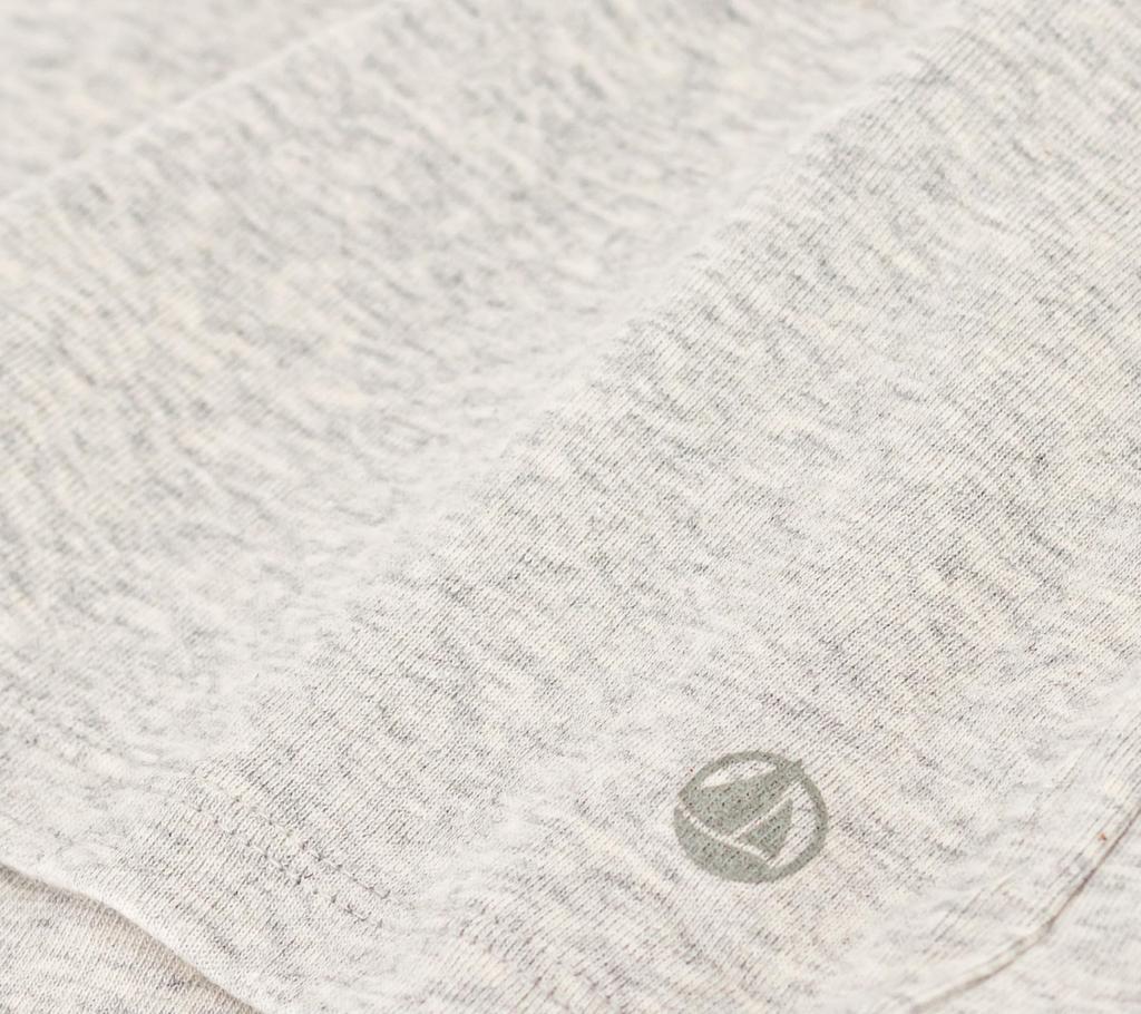 Petit Bateau Crew Neck Short Sleeve A0A18 Gray S T-Shirt