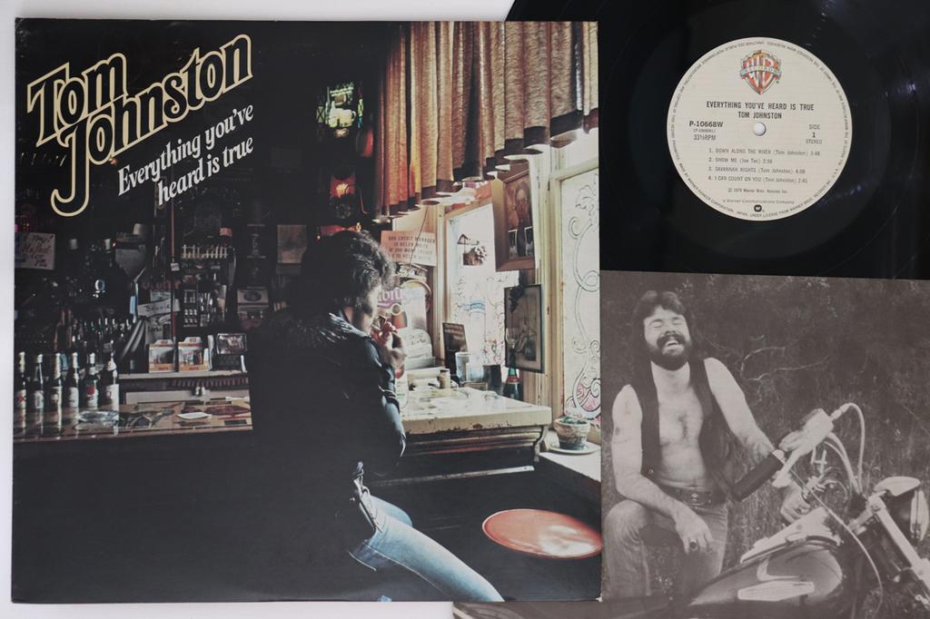LP Record TOM JOHNSTON (DOOBIE BROTHERS) - Everything You've Heard Is True P10668W WARNER BROS 1979 Japan Rock Used