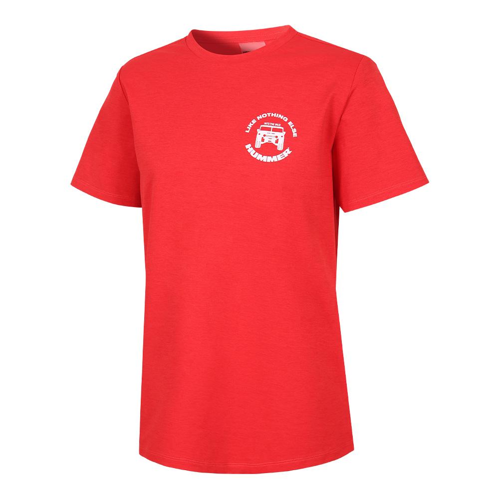 Hummer Women S H5 Sports Sorona Short Sleeve T-Shirt Red Red/090