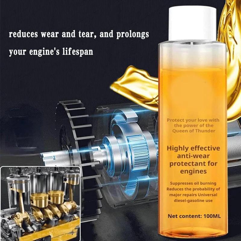 Engine Anti-Wear Agent 100ml Anti-Friction Protector Highly Effective Noise Reduction Suppressor Oil Burning Additive For Repair
