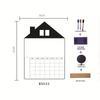 Erasable Magnetic Calendar & Whiteboard Sticker Set for Fridge – Customizable Planner & Message Board