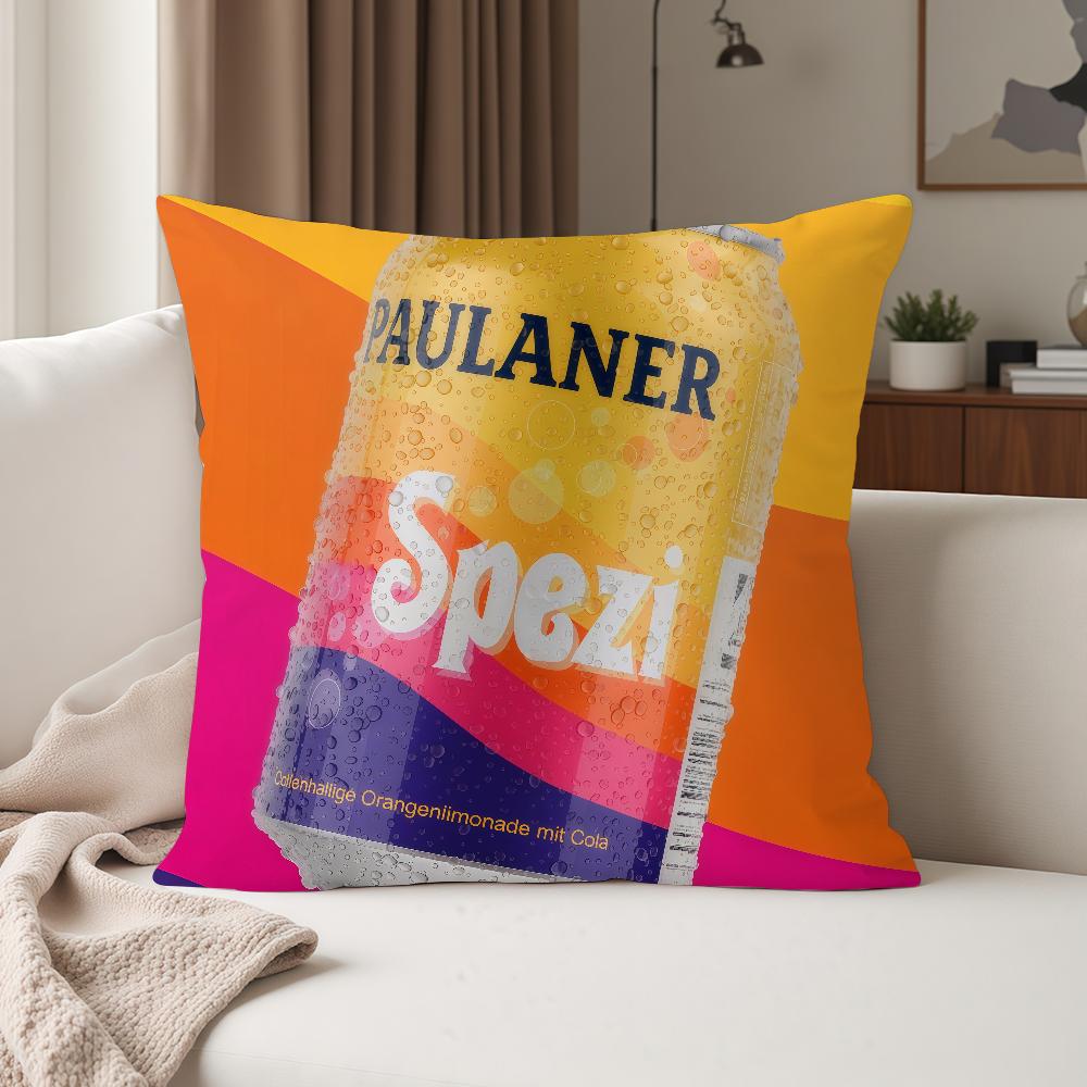 Fashion P-Paulaner S-Spezi Pillow Case Suitable For Bedrooms Living Rooms Cars Home Decoration