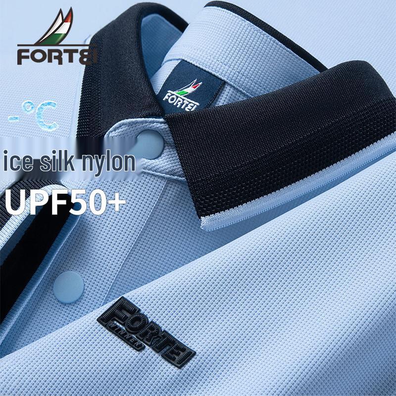 

Futing Men s Ice Silk Cooling UPF50+ Polo T-Shirt XL 52