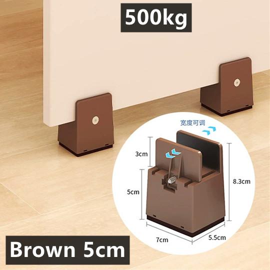5/10CM Adjustable Chair Feet Riser Screw Clamp 2 4 Inch Height Heavy Duty Sofa Tables Bed Furniture Risers With Screw Clamp 4Pcs