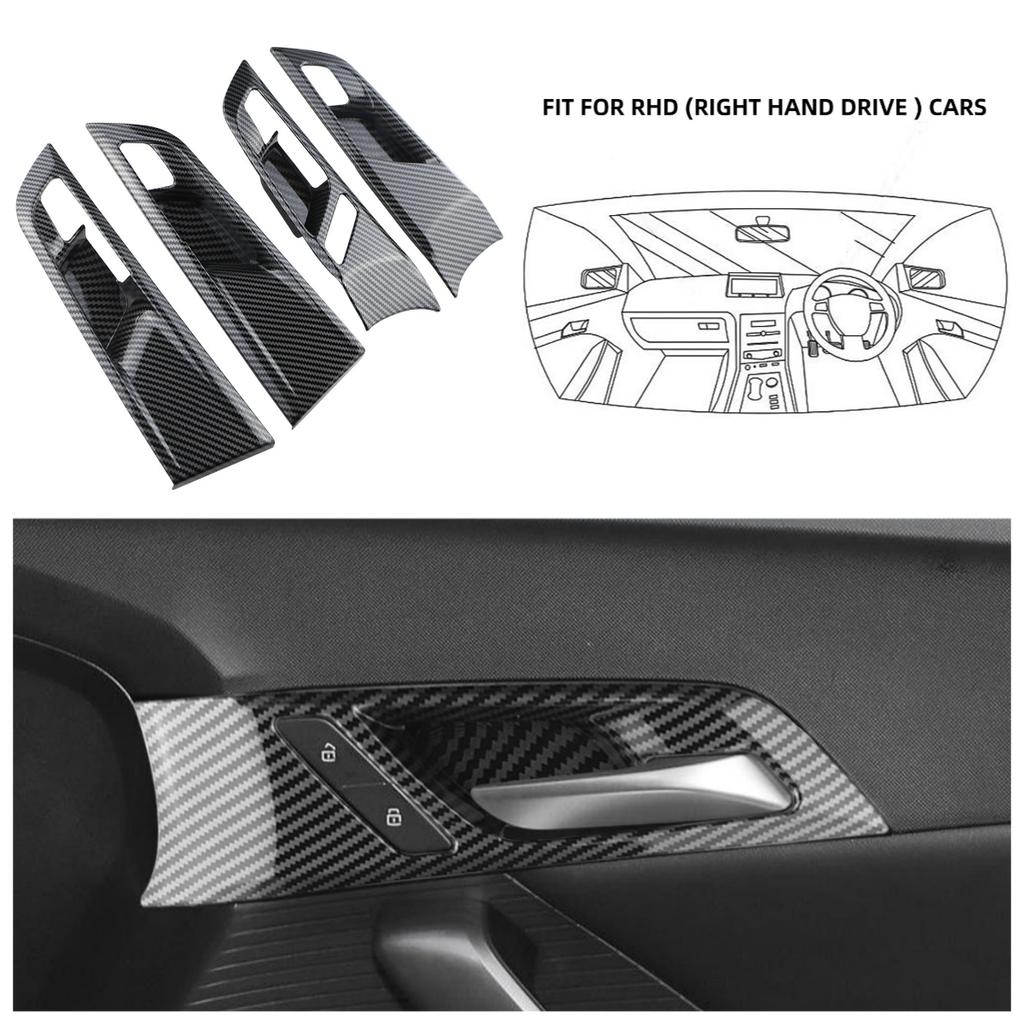 LHD&RHD Stickers Car Inner Door Handle Decorative for MG4 EV Mulan 2025-2025 Insert Bezel Frame Door Handle Bowl Cover Trim
