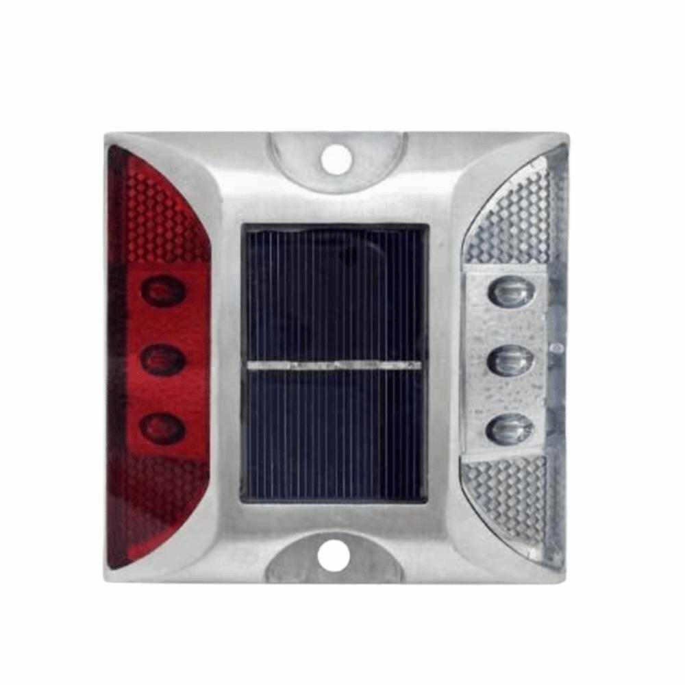 Solar Powered Solar Road Stud Light Outdoor Lighting Portable Traffic Marker Light Durable Square Shape LED Ground Light Highway