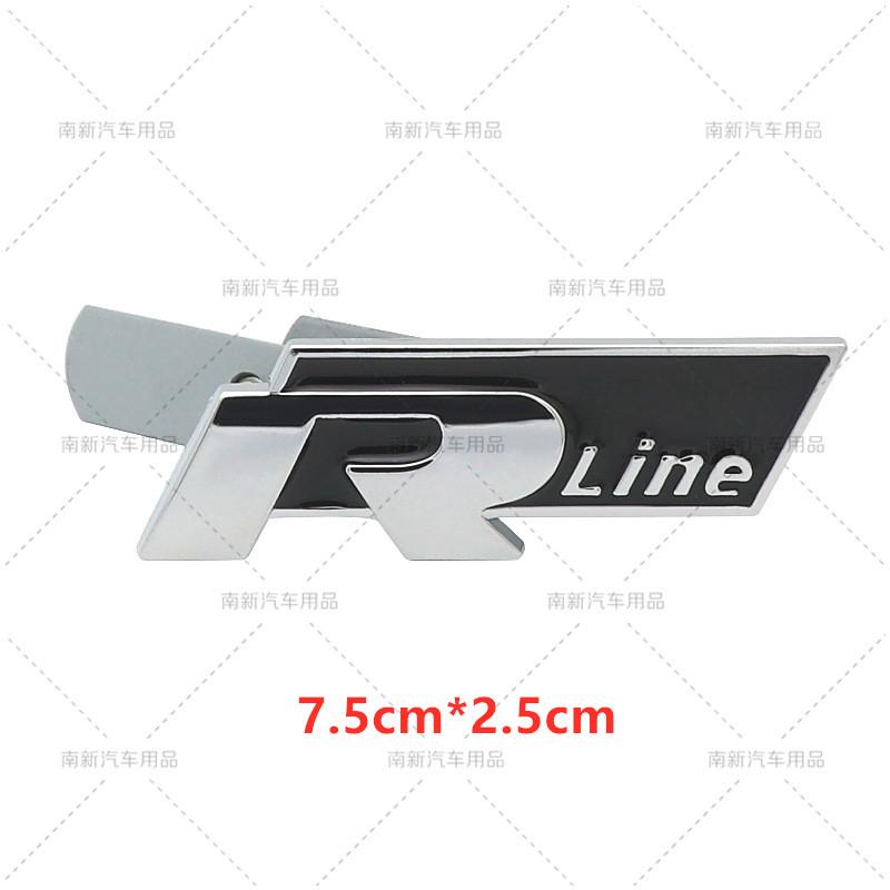 hsvrd1 2026 Hot For VOLKSWAGEN VW 3D Metal R Rline Emblem R line Badge Body Sticker For Volkswagen Golf Tiguan Touareg Polo GTI CC Pass