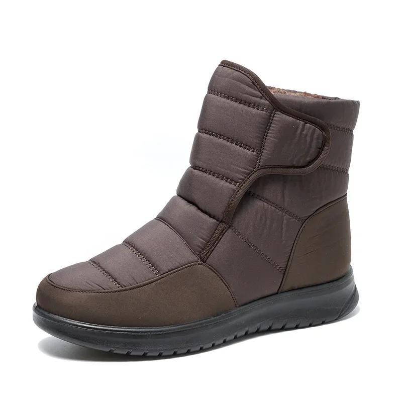 Waterproof Women Boots Winter Shoes Platform Wedge Snow Boots Comfort Thick Plush Warm Ankle Boots Female Footwear Botas Mujer