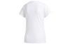 adidas T Shirts Women's White Crew Neck Moderate Cinched Waist EB4501