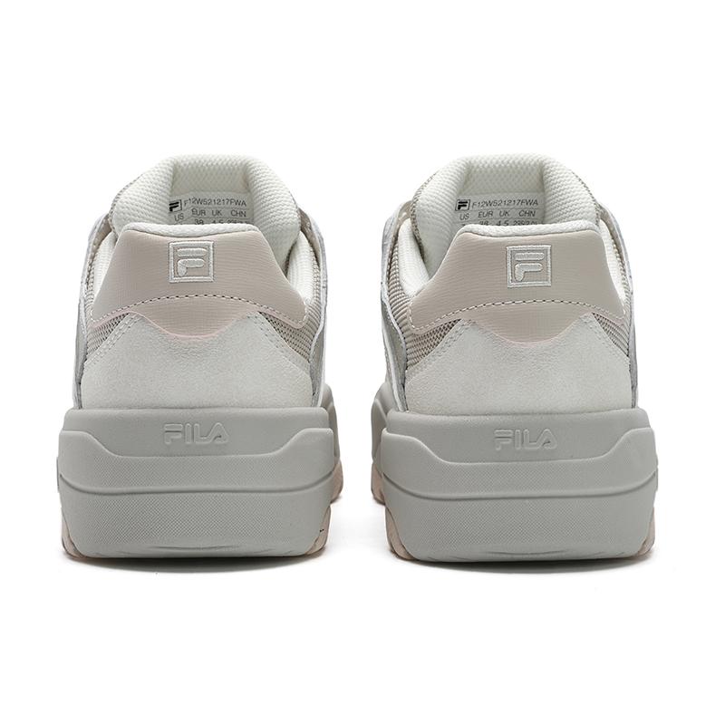 FILA Rosetta Lightweight Slip Resistant Low top Skateboard Shoes Women's White Gray F12W521217FWA