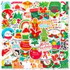 50 Christmas Stickers Christmas Party Diy Window Glass Arrangement Decorative Festive Vibe Stickers