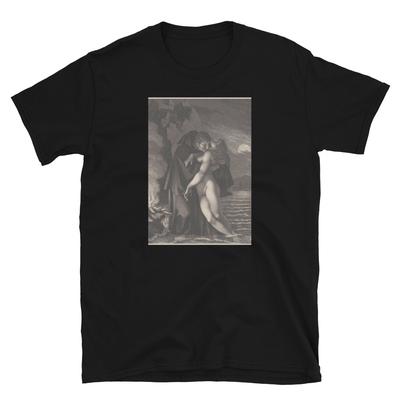 Ein Kuss im Mondlicht, Klassischer Vampir, T-Shirt Tops Tee, Kult-Horror