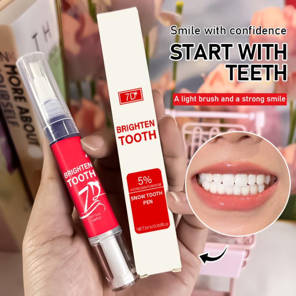 Teeth Whitening Pen Red Teeth Stains Yellow Teeth Cleaning Oral Care Teeth Whitening Gel 5ML