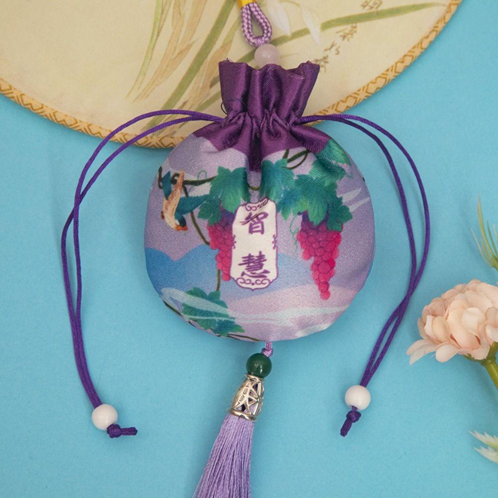 

Подвесной мешочек для хранения украшений с кисточкой, упаковка для украшений, гладкий кошелек для монет, детский K