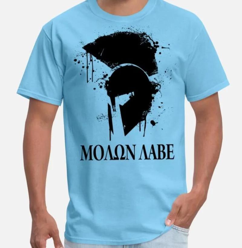 Molon Labe Spartan Helmet T-Shirt Short Sleeve Casual Cotton O-Neck Summer TShirt Size S-3XL