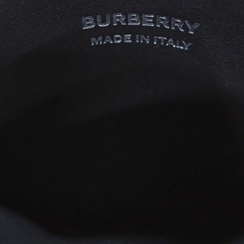 Burberry Classic Print Logo Leather Wallet Unisex And Couple Style Black