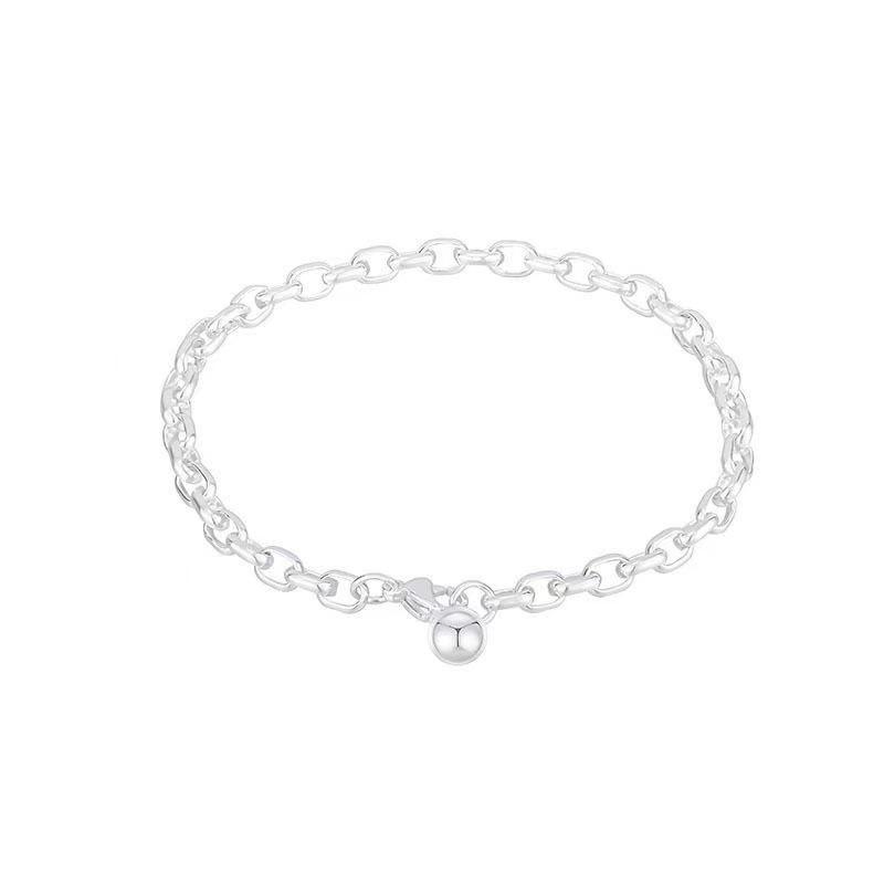 

Women s Retro Chunky Chain Bracelet – INS Style, Unique Design, Classic Versatile Hand Jewelry срібний