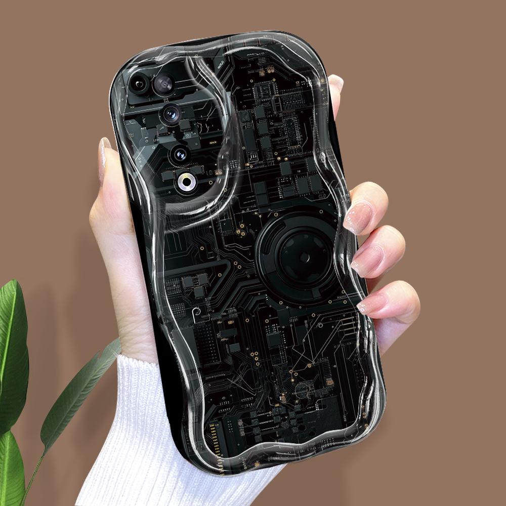 

Милый мультяшный узор, кремовая текстура, мягкий силиконовый чехол с волнистыми краями, чехол для телефона для Huawei Honor Infinix Tecno iPhone Infinix Note 40