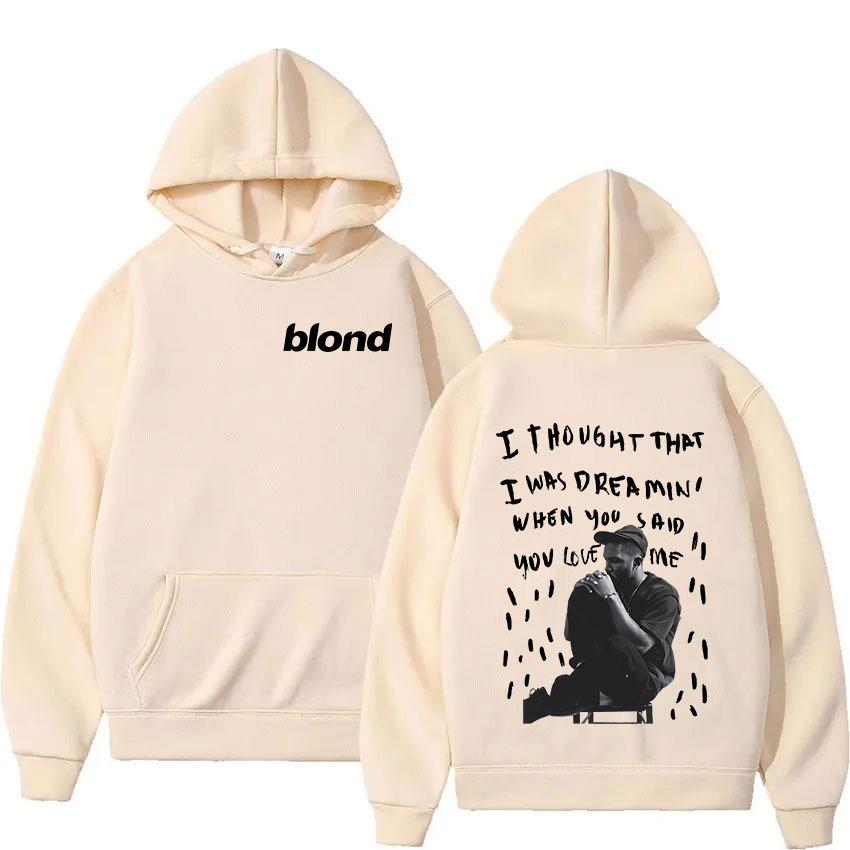 

Rapper Frank Pullover Hoodie Ocean Blond Hip Hop Music Album Sweatshirt Men Vintage Fashion Popular Hoodies Unisex Streetwear 3XL