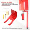 12Pcs Universal Fire Extinguisher Brackets Heavy Duty Wall Mount Holder with Screw & Expansion Tube for Large Small Dry Chemical