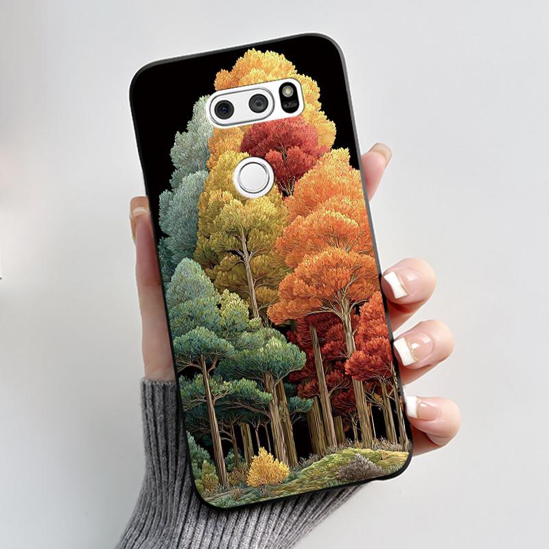 Casing For LG V30 V30+ V30S V30S+ V35 V35+ ThinQ Slim Soft Black Silicon Case Aesthetic Luxury Cute Cool Boys Girls Back Cover