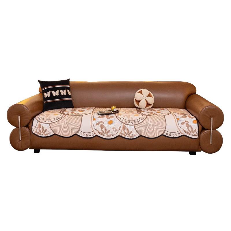 Special-Shaped Light Luxury High-End Leather Sofa Cushion Universal In All Seasons  New Fixed Non-Slip Seat Cushion Sofa Cover