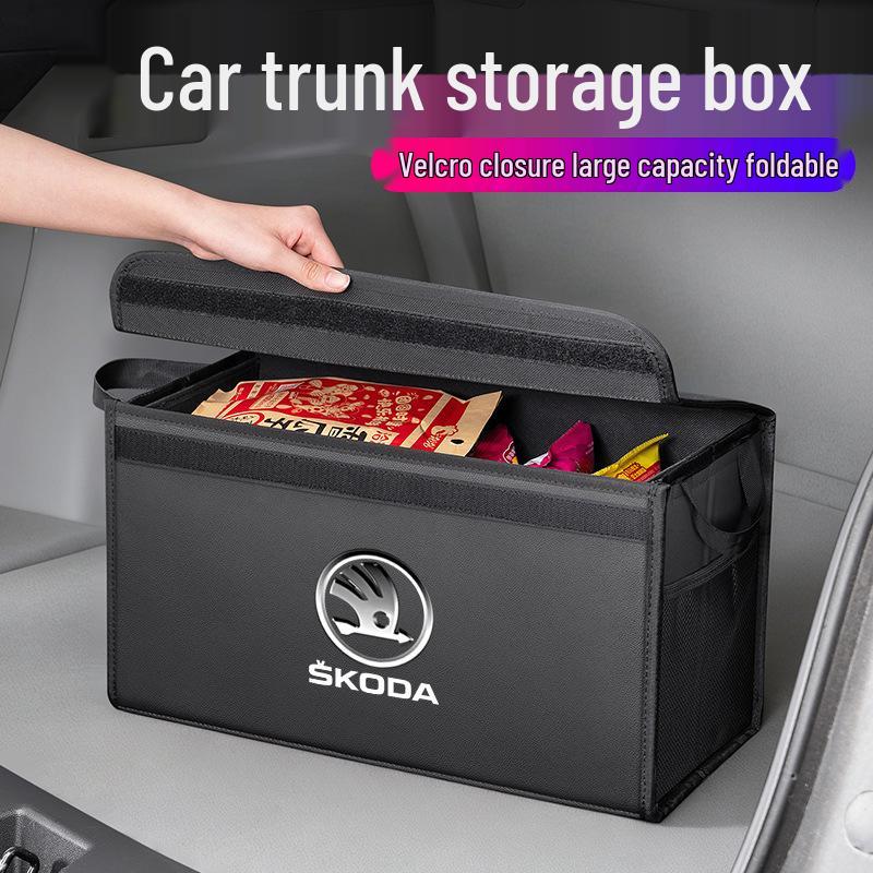 Compatible Car Trunk Storage Box for Skoda Octavia, Superb, Hao Rui, Kodiaq, Kamiq, Xin Dong
