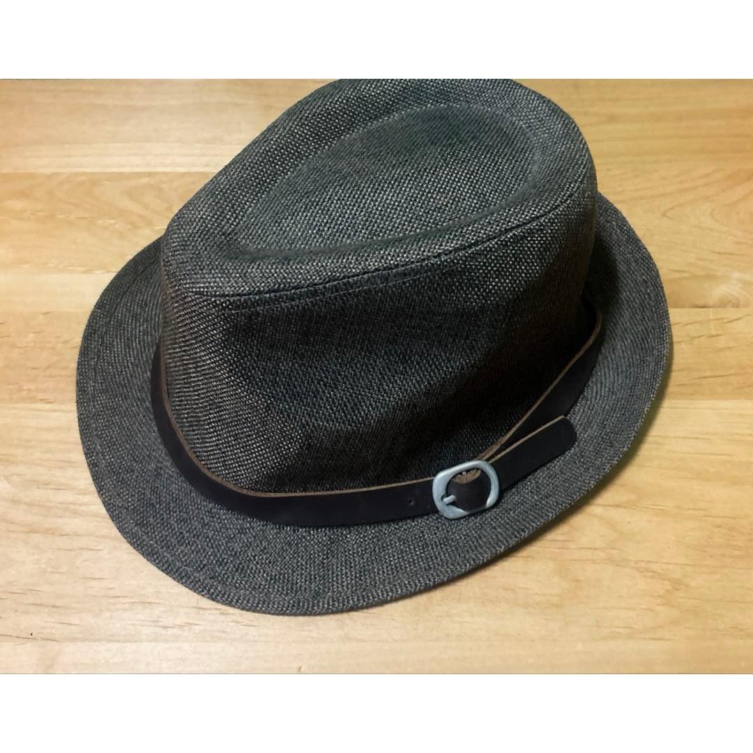 Used BEAMS dark gray hat with belt
