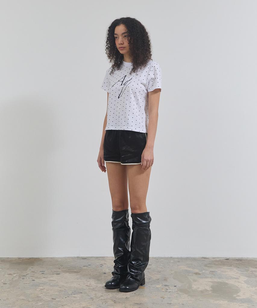 Eikyueikyuhauseukeulleob Dot Aq T-Shirt [White]