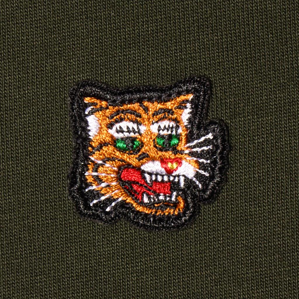 Onitsuka Tiger Ss Tiger Head Tee Classic Trend T-Shirt Men tops Dark-Green 2181B282-200