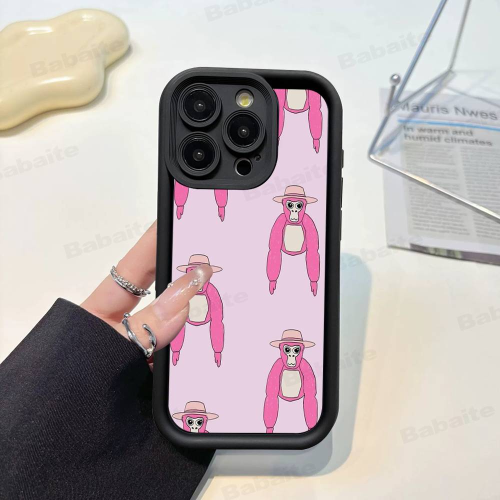 

Gorilla Tag Jmancurly Monke Merch Silicone Soft Phone Case For IPhone 17 16 15 14 Plus 13 12 Mini 11 Black Cover iPhone 12 pro