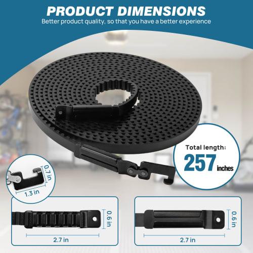 41A5434-13A Hnací řemen pro 8 stop vysoká garážová vrata, 256,53 palce, Náhradní řemen pohonu garážových vrat 41A5434-13A Kompatibilní s Chamberlain, LiftM