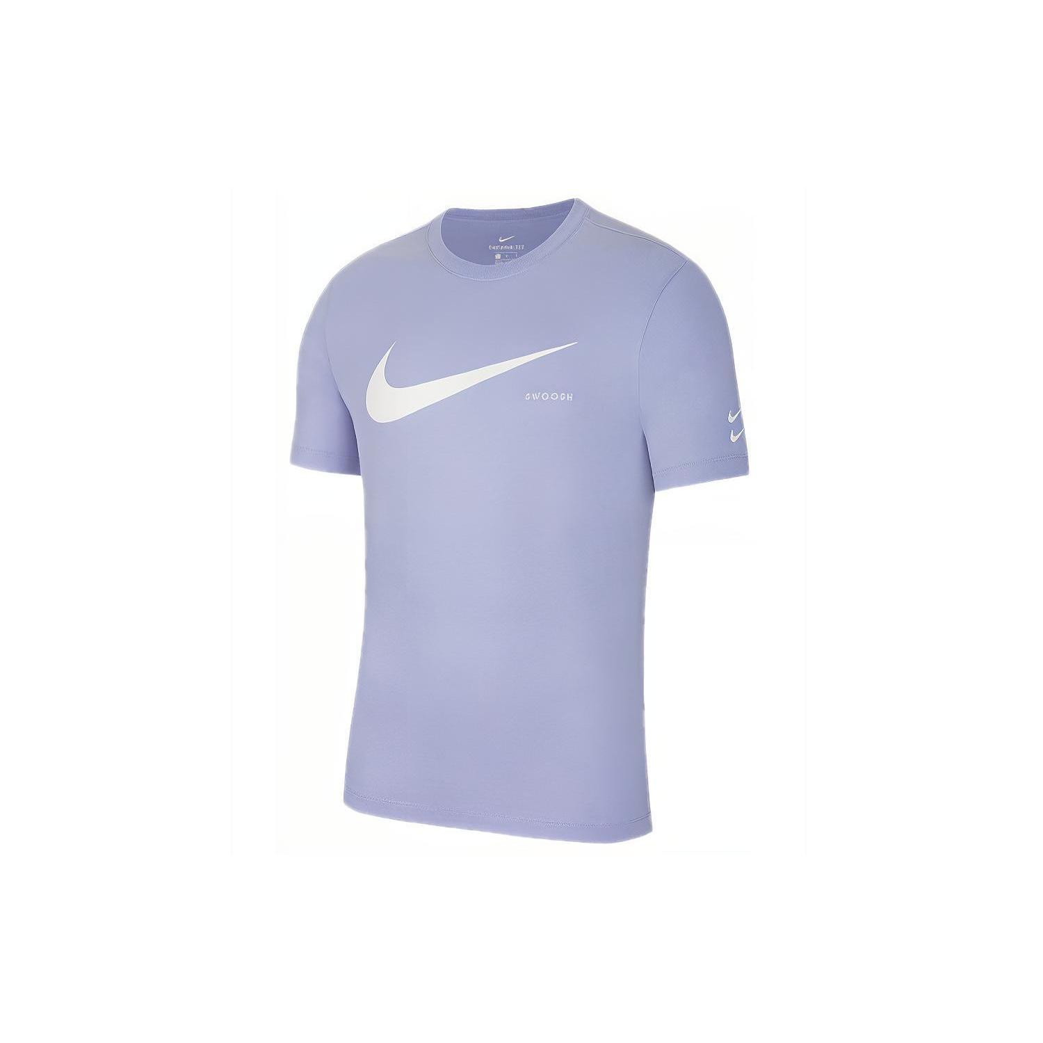 Nike Sportswear Swoosh Sports Short Sleeve Purple Light purple Men s DJ2790-571 M