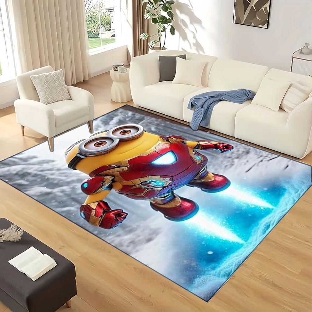 Minions Cartoon Carpet Rug for Living Room Bedroom Home Sofa Decoration,kids Play Non-slip Floor Mat Christmas Gift