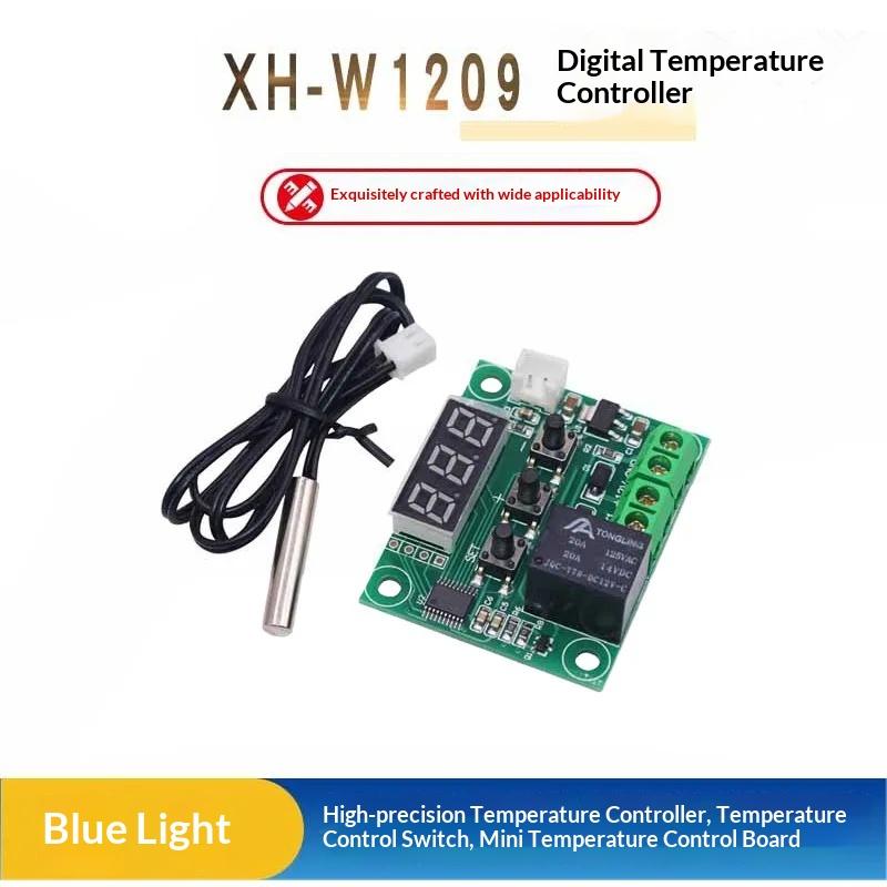 High Precision Mini Digital Temperature Control Switch XH-W1209 Blue Light Display Thermostat Module