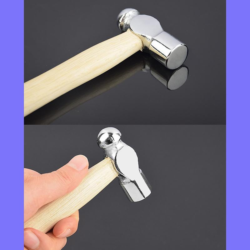 Mini Hammer Smashing Walnut Round Head Wooden Handle Hammer Car Escape Tool Hand Hammer Multi Function Mini Hammer