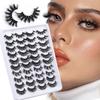 Imitation Mink Hair False Eyelashes Russian Curly Messy Fried Hair Dense Simulated Eyelashes
