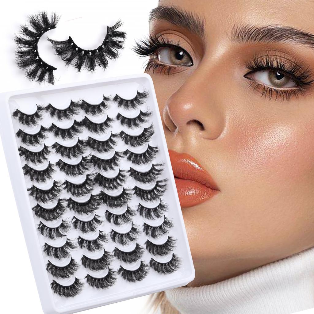 Imitation Mink Hair False Eyelashes Russian Curly Messy Fried Hair Dense Simulated Eyelashes