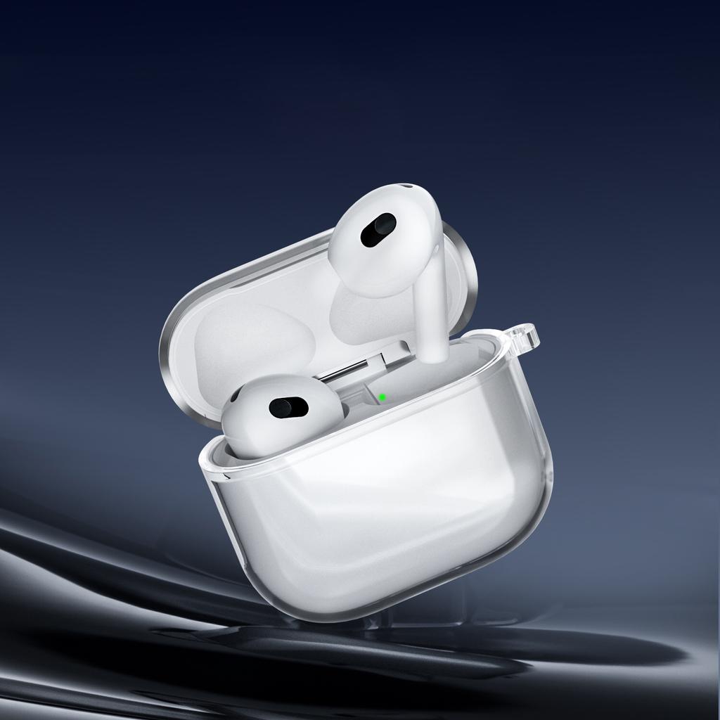 For Beats Powerbeats Pro 2 Case TPU Wireless Earphone Cover with Carabiner