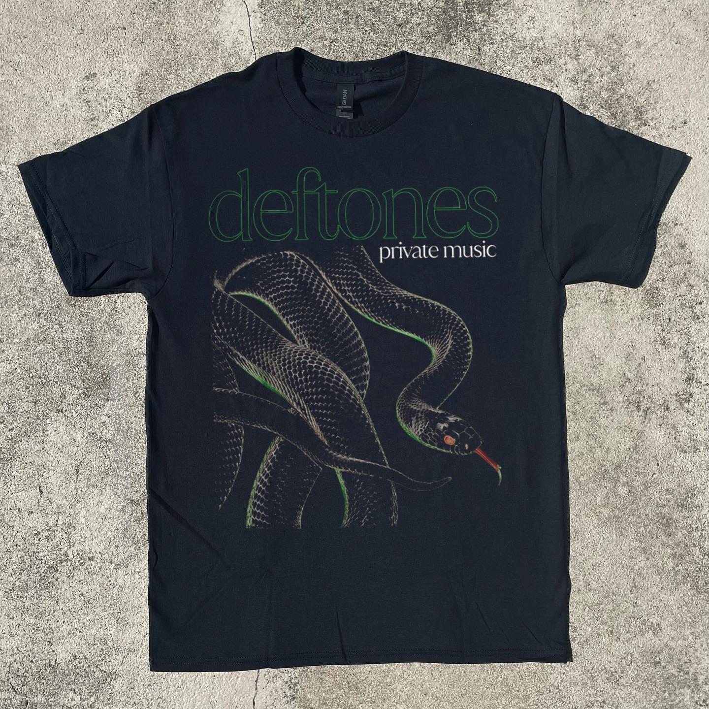 Deftones Private Black Snake, Heavy Cotton Black T-shirt, Size S-5XL XXXL