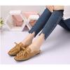 Spring/Summer New Korean Edition Versatile One Step Doudou Shoes Female Students Square Head Shallow Mouth Flat Bottom Shoes