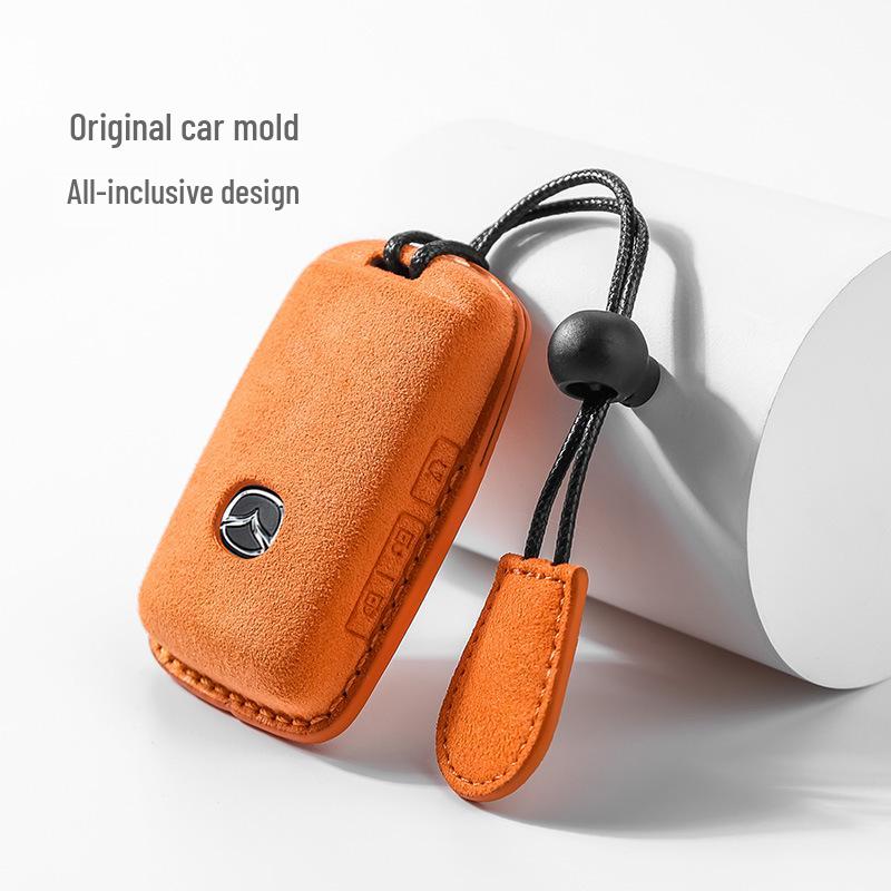 Suede Key Case for Mazda 3, CX-4/5, Atenza, CX-30