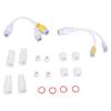 POE Splitter RJ45 Cable Power Over Ethernet Adapter Injector Splitter Waterproof POE Adapter for Outdoor Installation