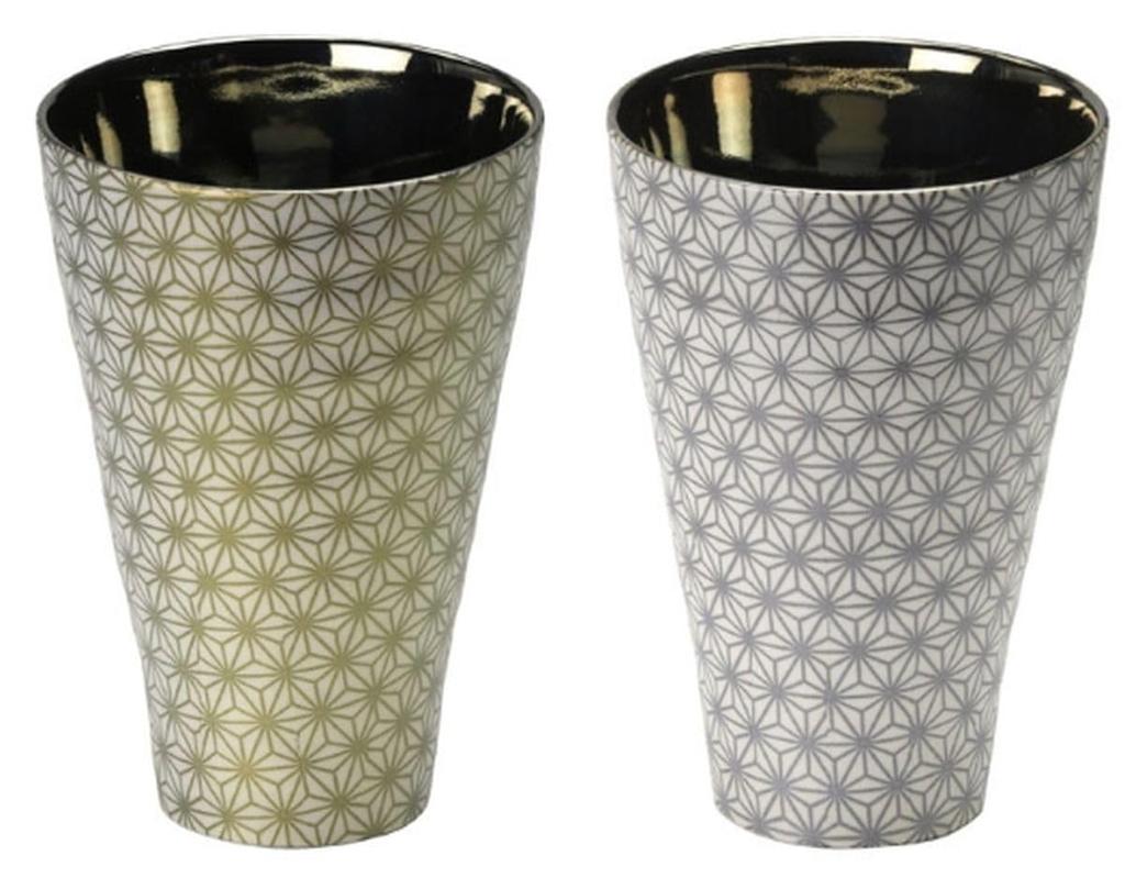 Pair of Tumblers with a Japanese Microwave Made in Japan J-kitchens Design, 350ml, Safe,