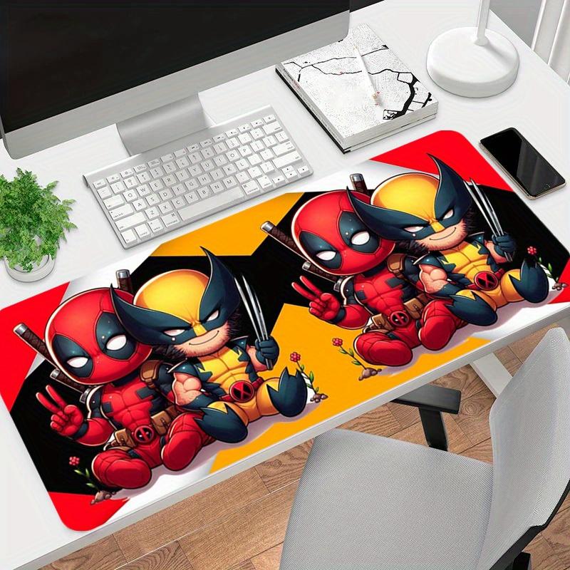 1pc Deadpool Wolverine X-Men Cartoon Large Game Mouse Pad Non Slip Office Mousepad Y052029 30cmx60cm(11.8x23.6inch)