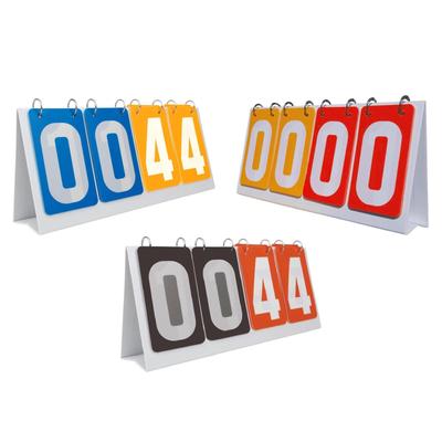 Flip Number Score Board Multi Sports Scoreboard 4 Digits Scoring Board Table Score Flipper for Badminton Basketball