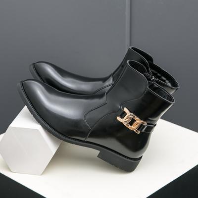 British Style Men Casual Short Boots Side Zipper High-Top Shoes Classic Retro Leather Chelsea Boots Business Ankle Boots