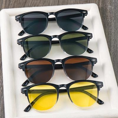 Round Frame Fashion SunGlasses, Fit In Photography and Daily, Ideal Choice for Giving Gifts, Perfect for Decoration Women Men